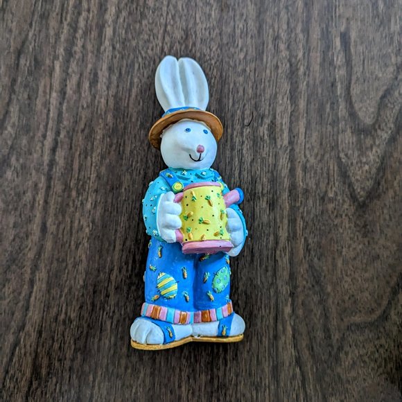 Carrot Patch Bunny Rabbit 8" Holiday Workshop Figure Sue Dreamer Easter 1995 - Picture 6 of 16